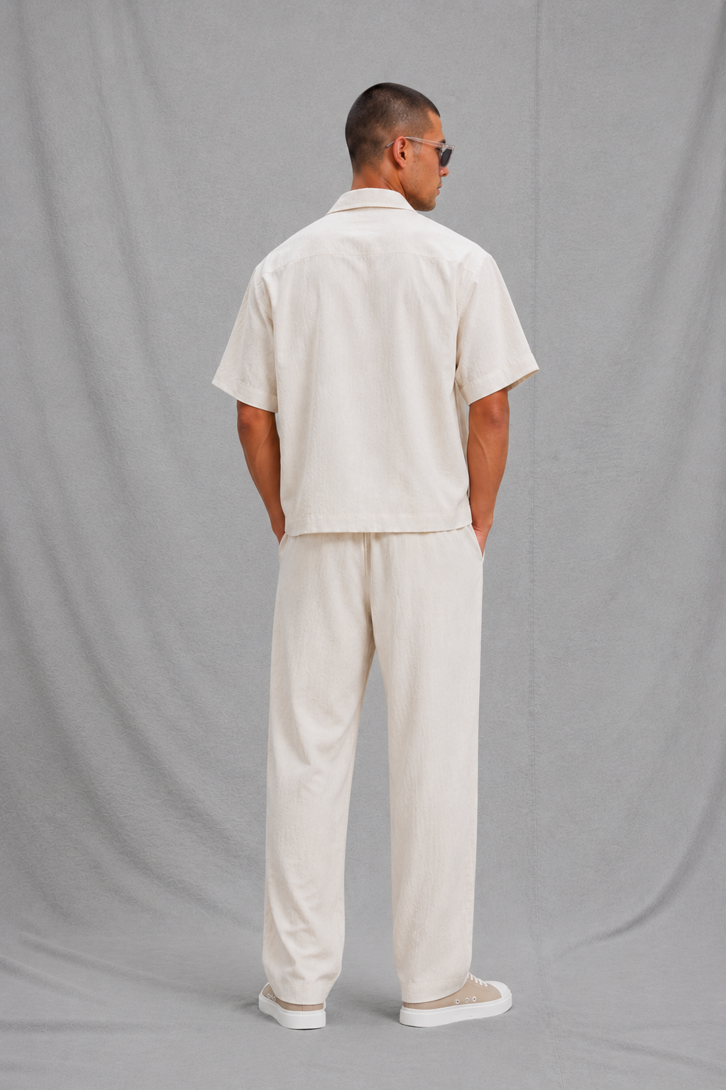 Ensemble croise  en LIN  – Beige Crème - Tendance été 2026